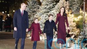 George and Charlotte join parents for Westminster Abbey Christmas carol concert