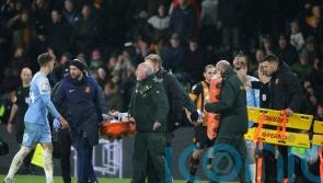 Sunderland’s Elliot Embleton taken to hospital with ‘bad injury’ after red card