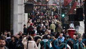 Number of Christmas Eve shoppers jumps to ‘unusual’ level amid rail strikes