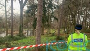 Man charged with murder after remains found in pond