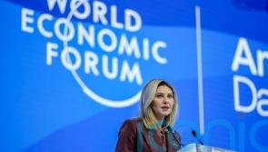 Ukraine’s first lady pleads for global help to stop Russia during Davos speech