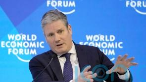 Starmer calls for ‘clean power alliance’ at Davos and criticises Sunak’s absence