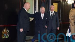 King uses royal train for first time as monarch as he travels to Manchester