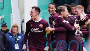 Lawrence Shankland hits 20-goal mark and sees red as Hearts earn cup win at Hibs