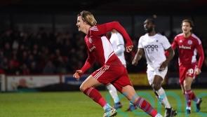 Tommy Leigh’s added-time penalty edges Accrington past Boreham Wood in FA Cup