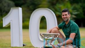 Players with most grand slam titles in their 30s as Novak Djokovic equals record
