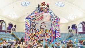 Largest knitted hat in UK made to raise funds for charity