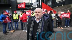 Train driver union boss delayed by ‘bloody rail strikes’ as members walk out