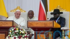 Pope in South Sudan warns leaders as peace process stalls