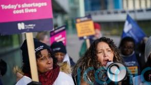 ‘We’re on our knees’ – nurses on picket lines in biggest NHS strike