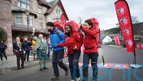 Emma Willis, Rylan Clark and Oti Mabuse begin Red Nose Day mountain challenge