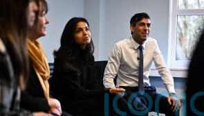 Sunak joined by wife Akshata Murty for visit to ‘family hub’