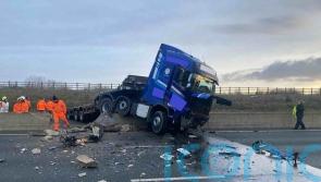 Lorry crash causes ‘protracted’ motorway closure