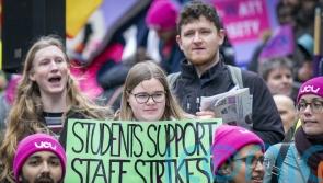 Students stand with university staff ‘forced’ into strike action