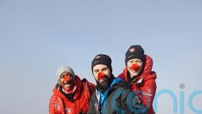 Emma Willis, Rylan Clark and Oti Mabuse reach summit in Red Nose Day trek
