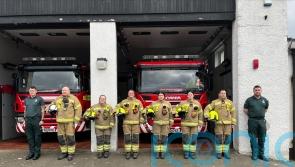 Firefighters hold minute’s silence for Barry Martin who died after Jenners blaze