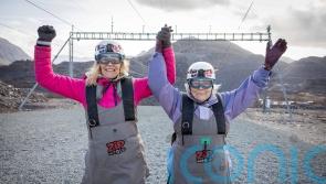 Care home resident, 85, fulfils wish to complete world’s fastest zipline