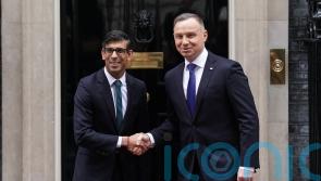 Polish president meets Sunak at Downing Street to discuss Ukraine