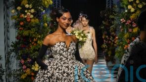 Jourdan Dunn walks the runway for Richard Quinn at London Fashion Week