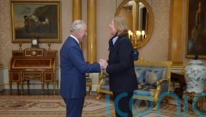 King welcomes president of German parliament to Buckingham Palace