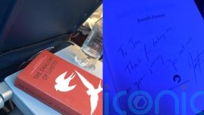 &lsquo;Magical moment&rsquo; for author as he sat next to stranger on plane reading his book