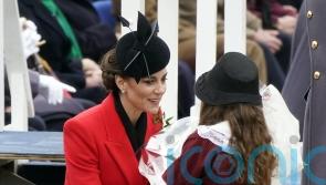 Kate delights young girl who gave her flowers at St David’s Day parade