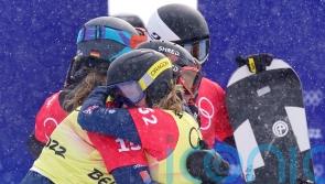 Charlotte Bankes and Huw Nightingale make history with GB mixed snowboard gold