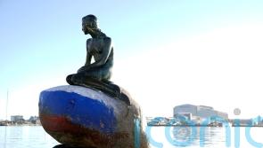 Vandals paint Copenhagen’s Little Mermaid statue in colours of Russian flag