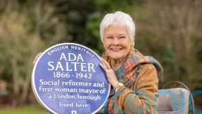 Judi Dench hails ‘heroic’ Ada Salter as blue plaque unveiled