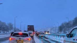 Drivers stranded for hours as snow blocks roads
