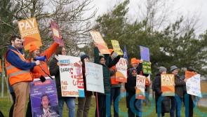 ‘We’re not worth 26% less’ – junior doctors take to picket lines