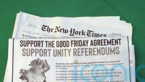 Sinn Fein US newspaper adverts calling for unity vote ‘unhelpful’, says Varadkar