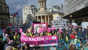 Protesters take to streets in anti-racism demonstration