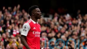 Bukayo Saka scores twice as Arsenal beat Crystal Palace to go eight points clear
