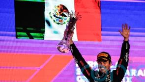 Sergio Perez holds off Red Bull team-mate Max Verstappen to win Saudi Arabian GP