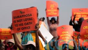 South African protesters call for president to resign