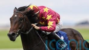 O’Brien pointing to Irish Guineas with Al Riffa