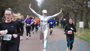 ‘Human disco ball’ running 2,500km in support of refugees and asylum seekers