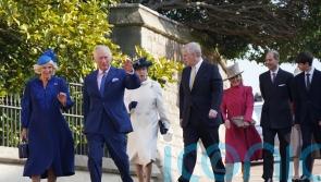Charles and Camilla wish crowds ‘Happy Easter’ after church service at Windsor