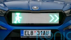 Skoda develops a car grille that can tell pedestrians when to safely cross a road