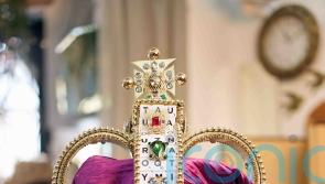 Replica of St Edward’s Crown made using 319 Scrabble pieces