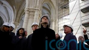 ‘Don’t give up’: Macron praises workers during Notre Dame Cathedral visit
