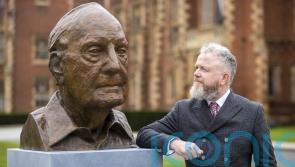 Artist speaks of delight at George Mitchell bust that will ‘outlive us all’