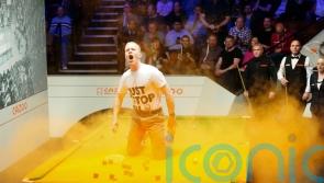 Protesters force stoppage at World Snooker Championship