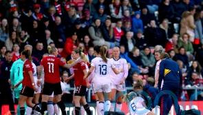 England captain Leah Williamson injured as Man Utd beat title rivals Arsenal