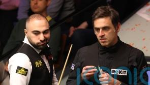Ronnie O’Sullivan cashes in as wild Hossein Vafaei break-off shocks Crucible