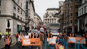 Just Stop Oil activists disrupt traffic in central London