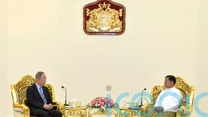 Ex-UN chief urges end to violence during surprise meeting with Myanmar leader