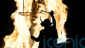 In Pictures: Beltane festival celebrated with burning of giant wicker phoenix