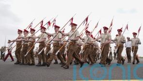RAF airbase transformed for troops’ coronation procession rehearsal